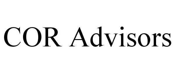 Trademark Logo COR ADVISORS