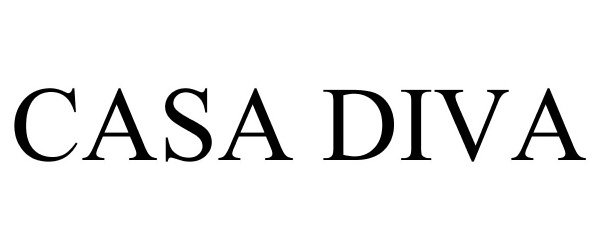 Trademark Logo CASA DIVA