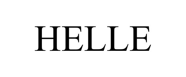 Trademark Logo HELLE
