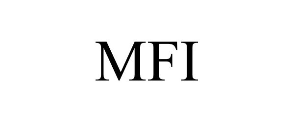 Trademark Logo MFI