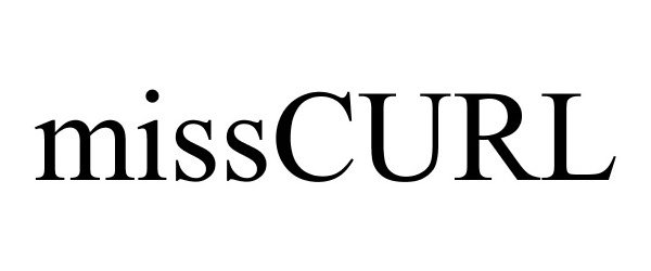Trademark Logo MISSCURL