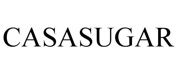 Trademark Logo CASASUGAR