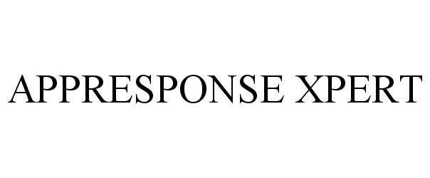 Trademark Logo APPRESPONSE XPERT
