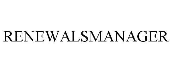 Trademark Logo RENEWALSMANAGER