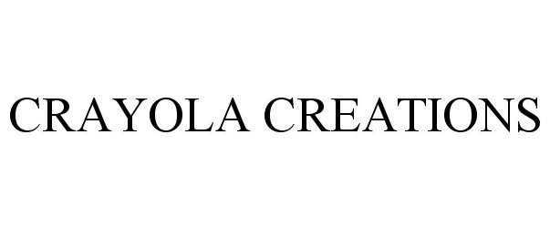 Trademark Logo CRAYOLA CREATIONS