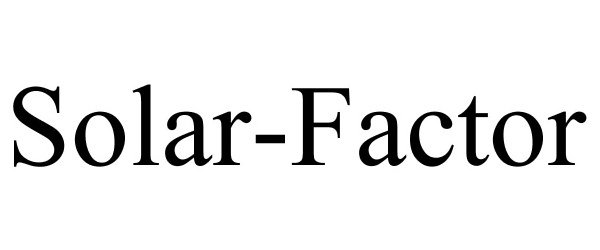 Trademark Logo SOLAR-FACTOR