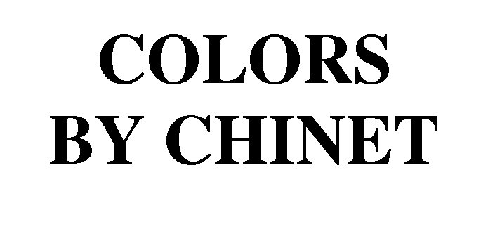 Trademark Logo COLORS BY CHINET