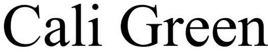 Trademark Logo CALI GREEN