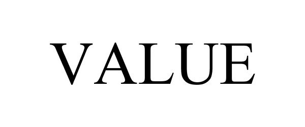 Trademark Logo VALUE