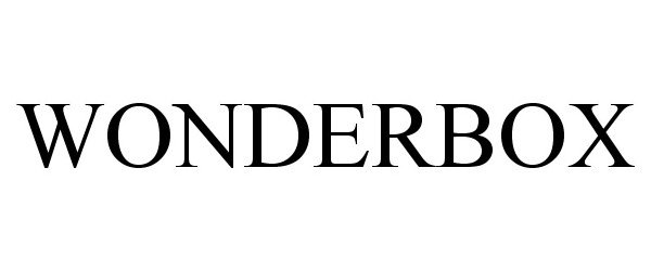 Trademark Logo WONDERBOX