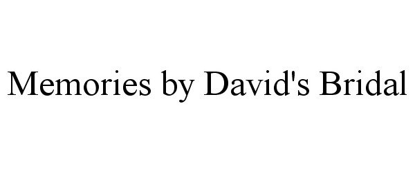  MEMORIES BY DAVID'S BRIDAL