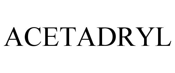 Trademark Logo ACETADRYL