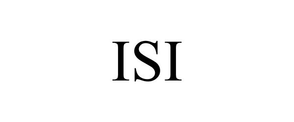 Trademark Logo ISI