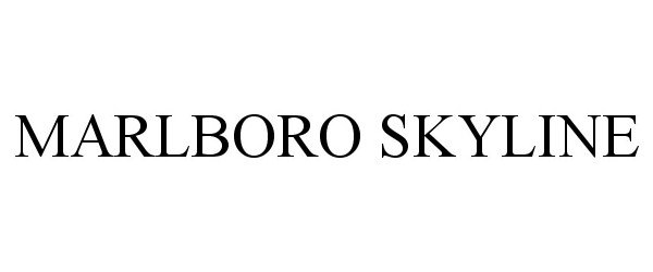 Trademark Logo MARLBORO SKYLINE