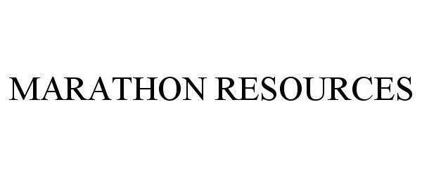 Trademark Logo MARATHON RESOURCES