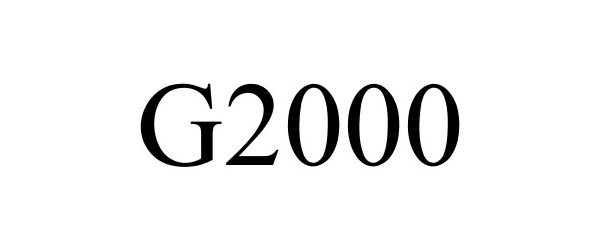 Trademark Logo G2000