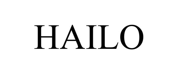 Trademark Logo HAILO