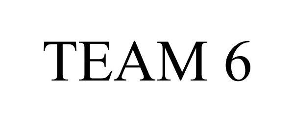 Trademark Logo TEAM 6