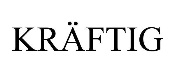 Trademark Logo KRÃFTIG