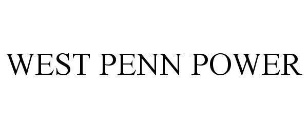  WEST PENN POWER