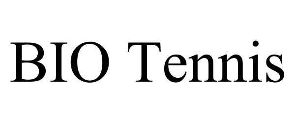 Trademark Logo BIO TENNIS