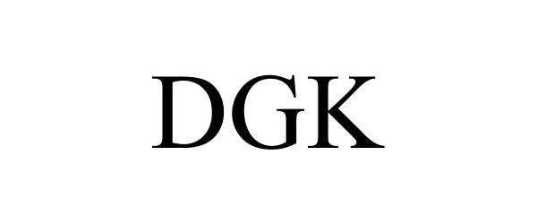 Trademark Logo DGK