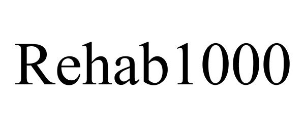  REHAB 1000