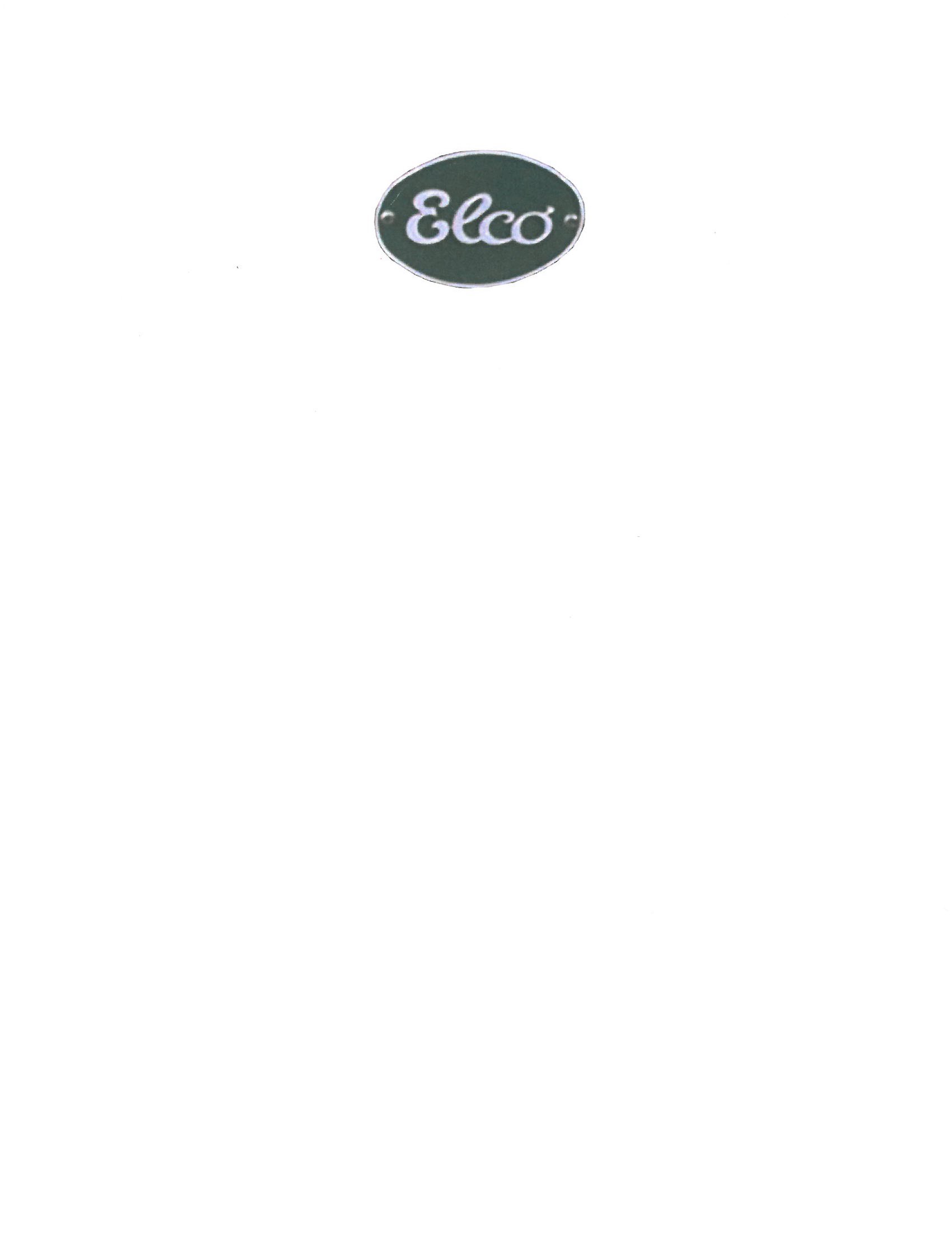 Trademark Logo ELCO