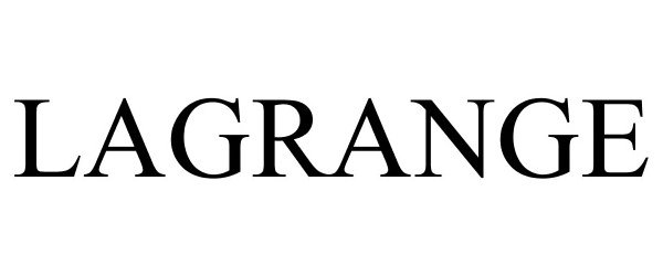 Trademark Logo LAGRANGE