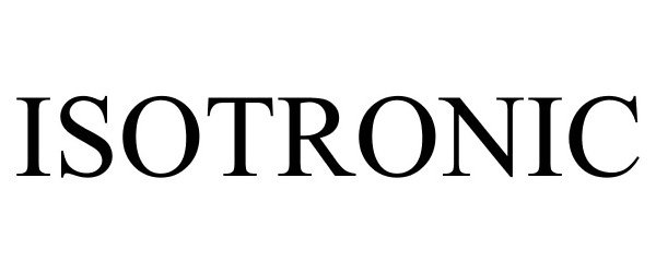Trademark Logo ISOTRONIC