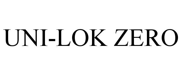 Trademark Logo UNI-LOK ZERO