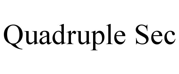 Trademark Logo QUADRUPLESEC