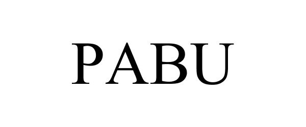 Trademark Logo PABU