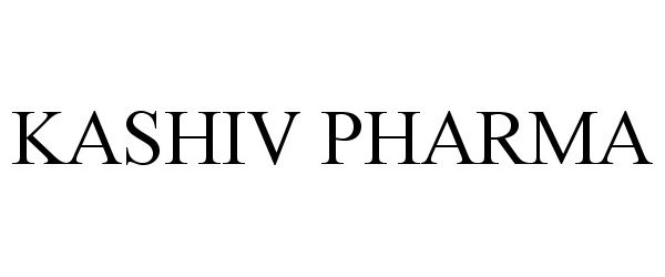 Trademark Logo KASHIV PHARMA