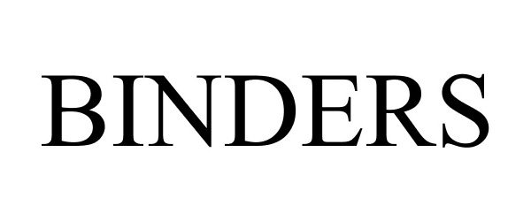 Trademark Logo BINDERS