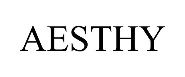 Trademark Logo AESTHY