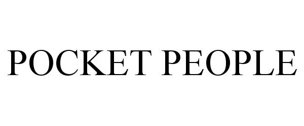  POCKET PEOPLE