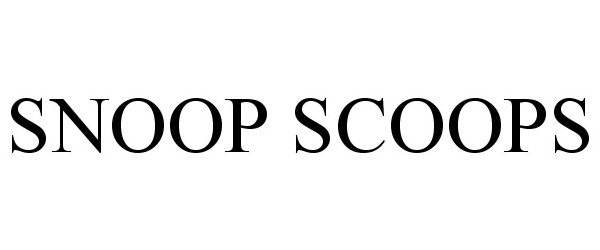 Trademark Logo SNOOP SCOOPS