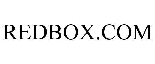 Trademark Logo REDBOX.COM