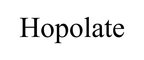 Trademark Logo HOPOLATE