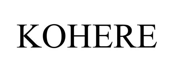 Trademark Logo KOHERE