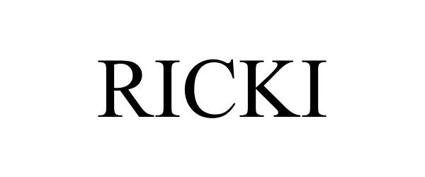 Trademark Logo RICKI