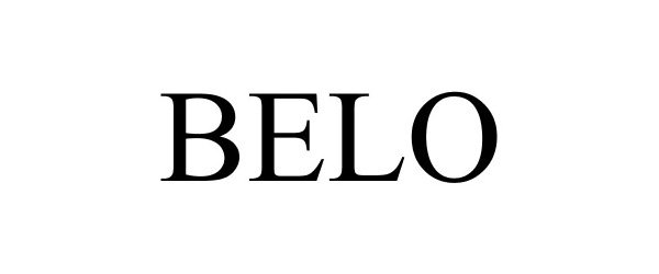 Trademark Logo BELO