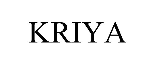 Trademark Logo KRIYA