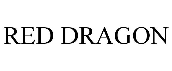 Trademark Logo RED DRAGON