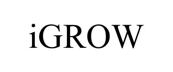 Trademark Logo IGROW