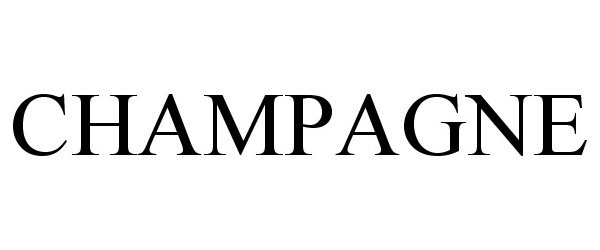 Trademark Logo CHAMPAGNE
