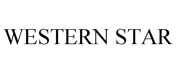 Trademark Logo WESTERN STAR