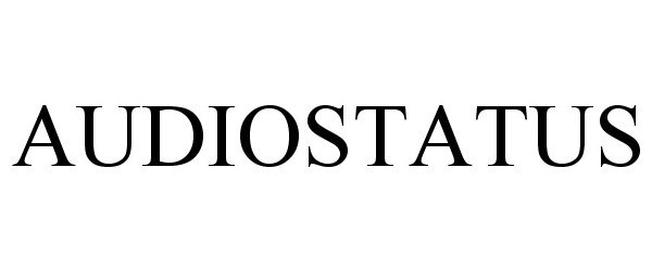 Trademark Logo AUDIOSTATUS