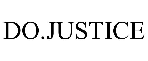 Trademark Logo DO.JUSTICE